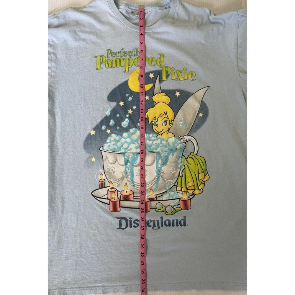 Vintage 90s Disneyland Resort Perfectly Pampered Pixie Womens Graphic Nightshirt - Picture 5 of 7